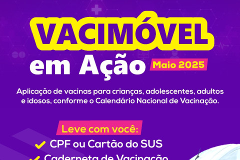 Vacimóvel percorre escolas, empresas e comunidades durante o mês de maio