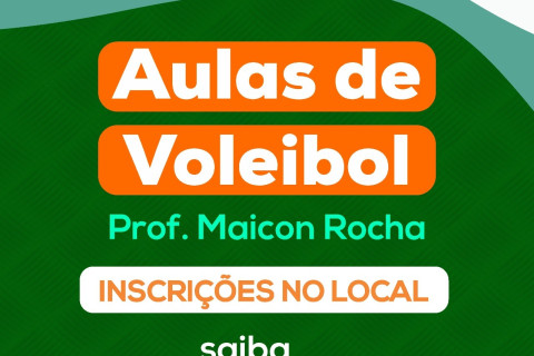 Prefeitura oferece aulas gratuitas de voleibol
