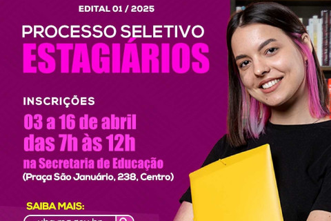 Divulgado edital de processo seletivo de estagiários