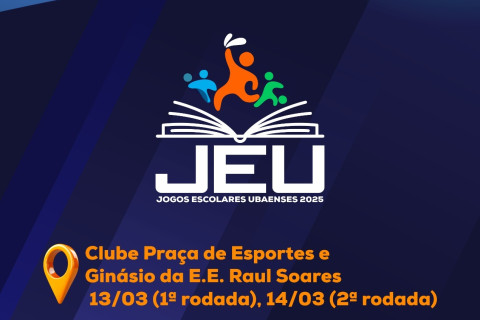 Jogos Escolares Ubaenses 2025 começam nesta quinta-feira