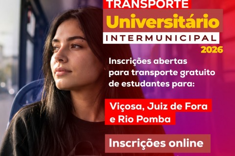 Prefeitura prorroga inscrições para o Transporte Universitário Intermunicipal do segundo semestre de 2026