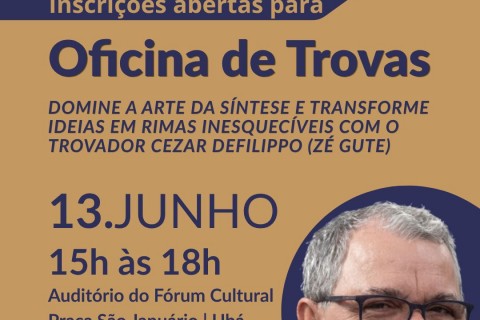Academia Ubaense de Letras e a Prefeitura de Ubá realizarão oficina de trovas