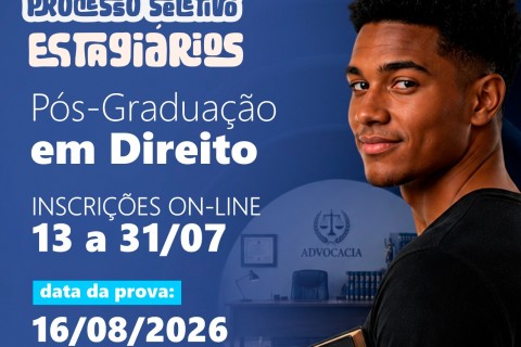 Prefeitura abre processo seletivo para estágio de pós-graduação em Direito