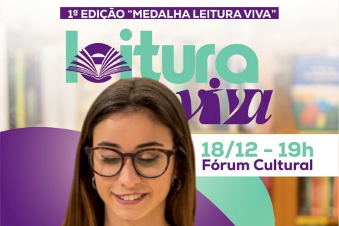 Ubá realiza a 1ª Edição da Medalha Leitura Viva na próxima quinta-feira