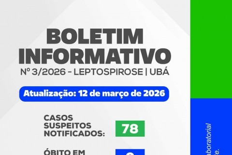 BOLETIM INFORMATIVO Nº 3/2026 ? LEPTOSPIROSE
