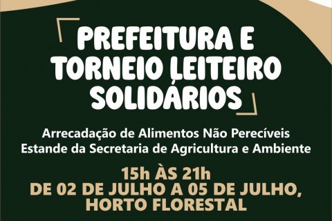 Prefeitura promove campanha solidária durante o Torneio Leiteiro