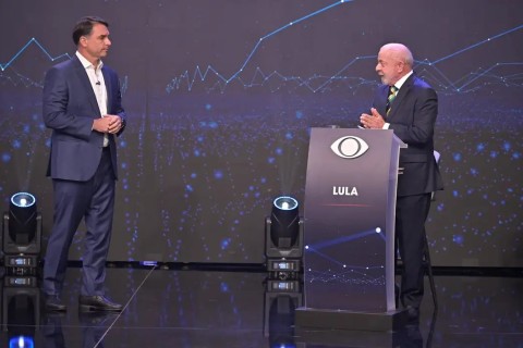 Lula e Flávio fazem primeiro debate das eleições na TV Band