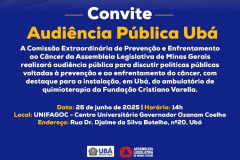 Gostaríamos de contar com a presença de vocês em uma importante agenda que acontece nesta quinta-feira, 26 de junho, aqui na cidade.