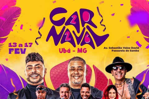 Carnaval de Ubá 2026 promete cinco dias de festa, segurança e tradição na Avenida Sebastião Valoz David