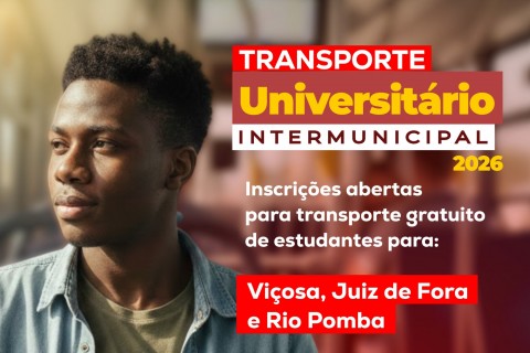 Abertas inscrições para o Transporte Universitário Intermunicipal 2026