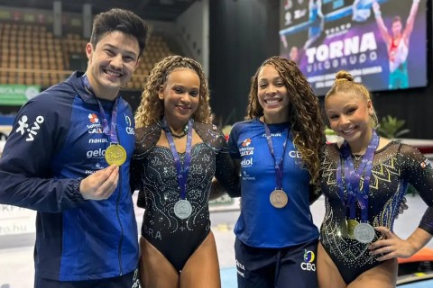 Brasil fecha Copa do Mundo de ginástica com mais cinco pódios
