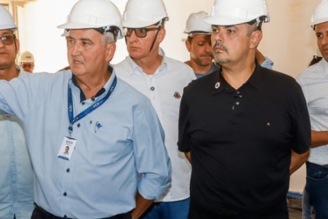 Governo de Minas vistoria obras do ambulatório de quimioterápicos da Casa de Saúde Padre Damião, em Ubá